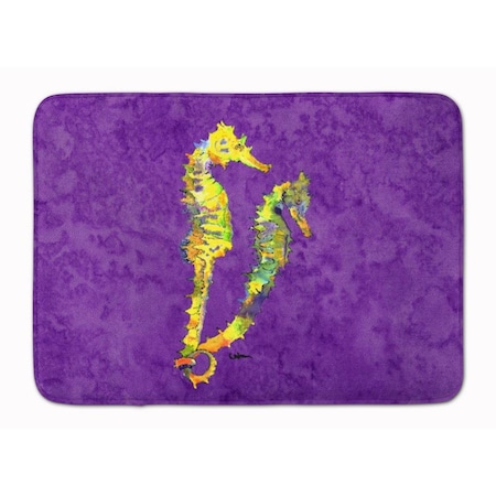 Carolines Treasures Seahorse Machine Washable Memory Foam Mat 8661RUG